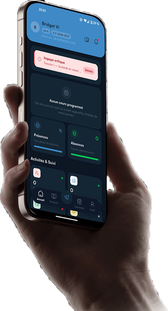 EduCam Pro — aperçu de l'application mobile